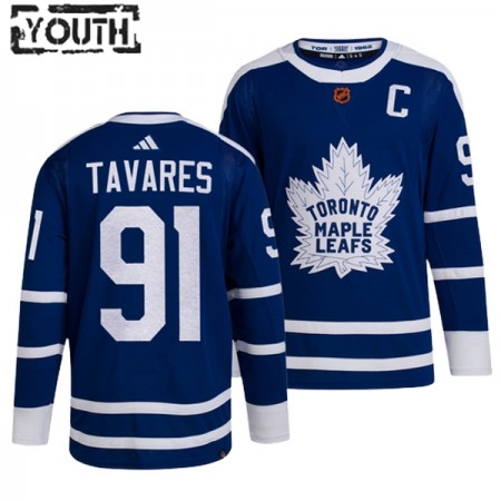 Toronto Maple Leafs tröja John Tavares 91 Adidas 2022-23 Blå Reverse Retro 2.0 Authentic - NHL Tröjor Barn Toronto Maple Leafs tröja John Tavares 91 Adidas 2022-23 Blå Reverse Retro 2.0 Authentic - NHL Tröjor Barn